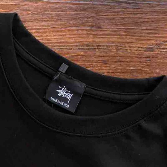 Men's Stussy Black Skull Print Tee Size: XL - Picture 2 of 6